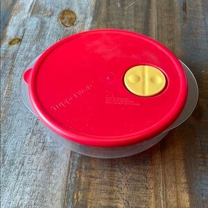 Tupperware Red and Yellow Kitchen Food Storage Solution